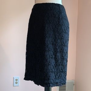 Lace pencil skirt